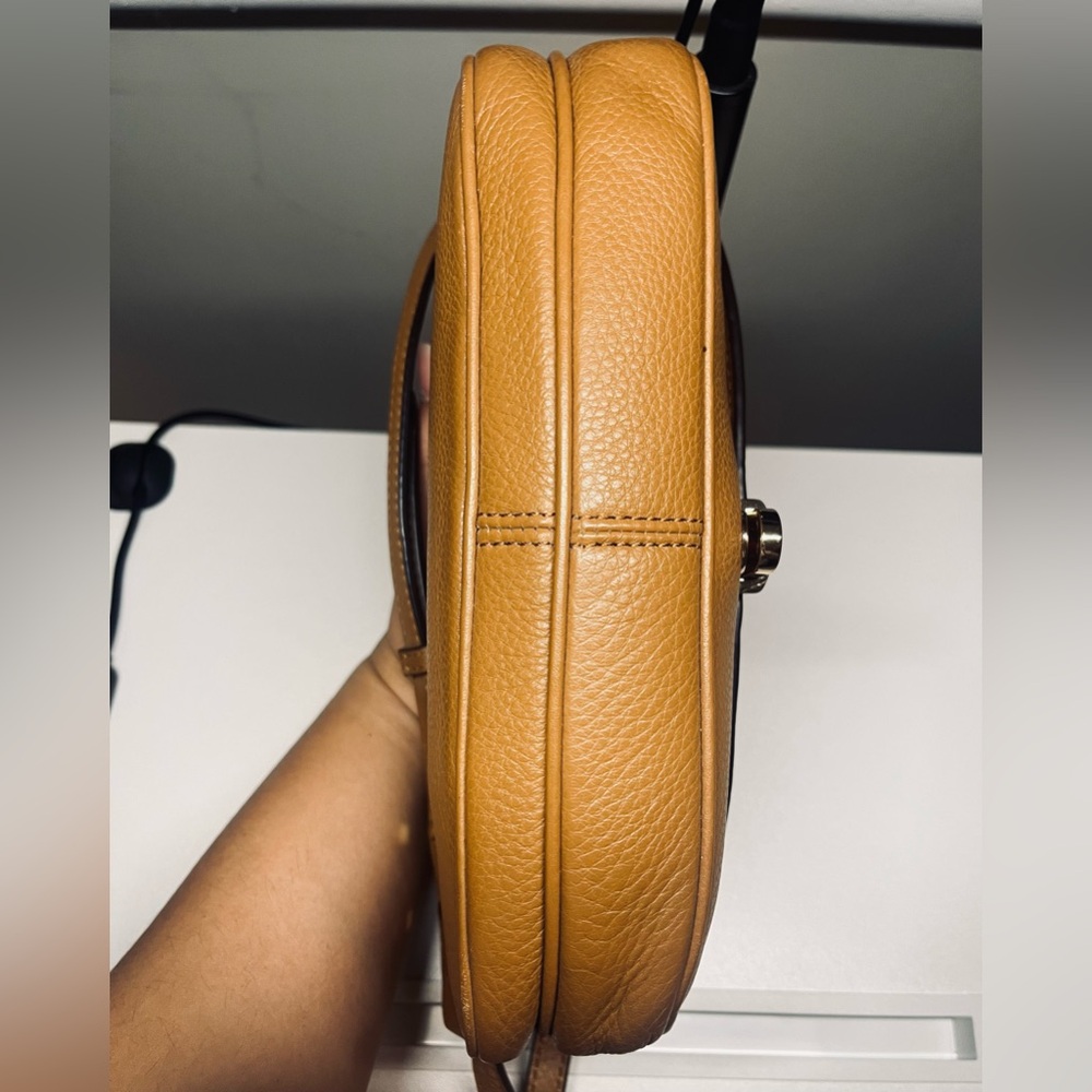 Michael Kors Camel/Tan Pebbled Leather Crossbody Bag - Picture 4 of 12